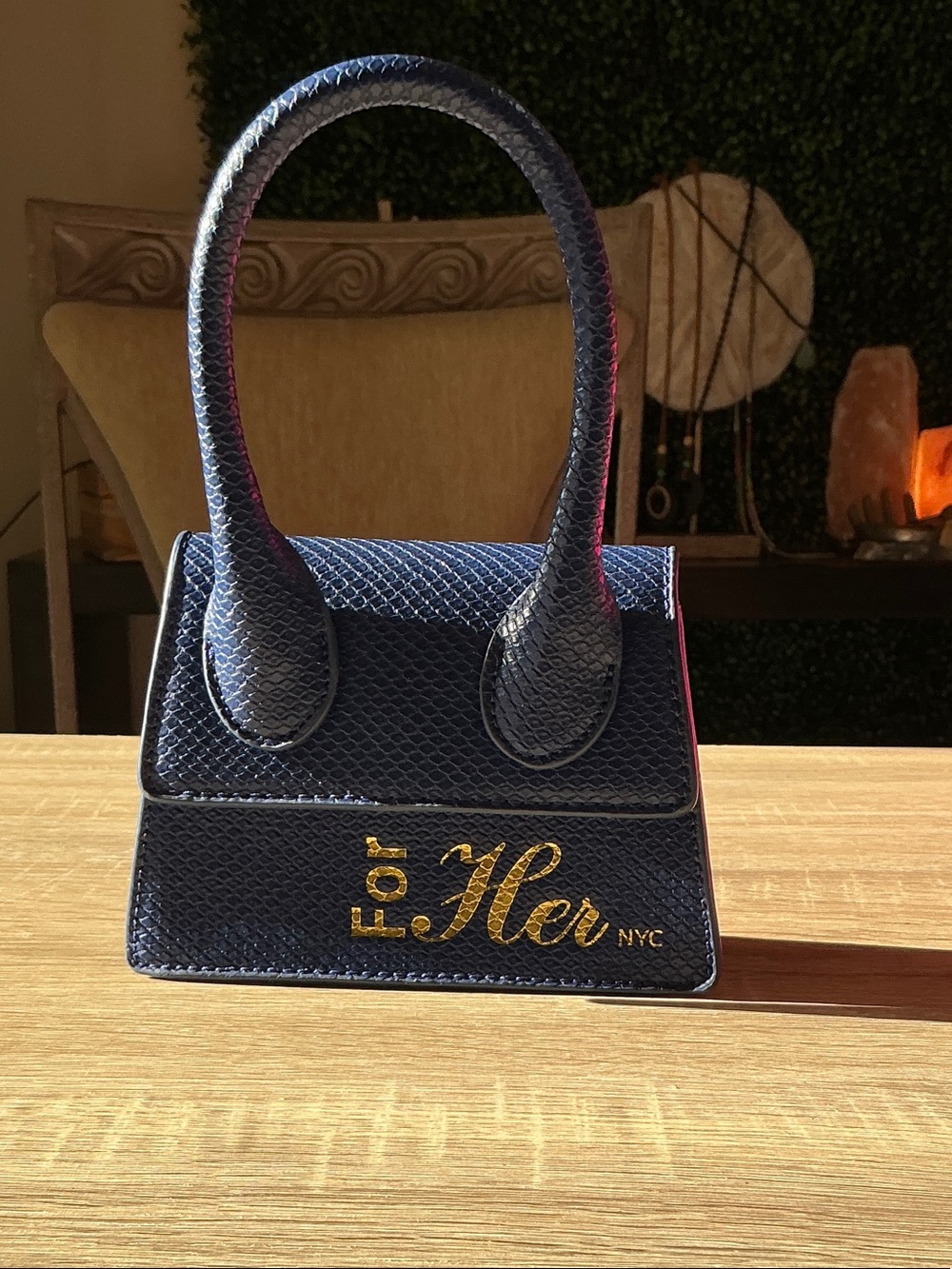 For Her NYC Navy Mini Tote Bag